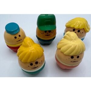 Vintage Little Tykes Toddle Tots Chunky People lot of 5